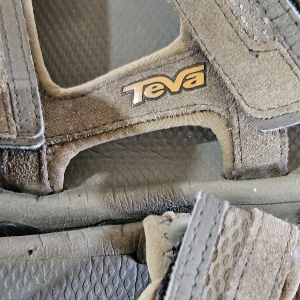 Teva Men's Hudson Hiking Sandals Brown Size 8 Suede 1002433 - Picture 7 of 8